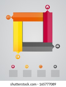 Infographic business template vector illustration