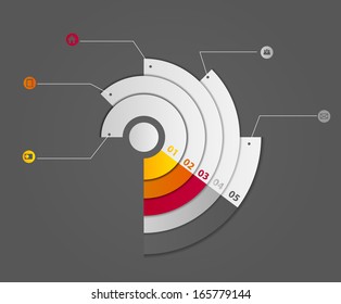 Infographic business template vector illustration