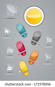 Infographic business template vector illustration