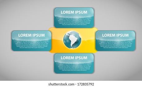 Infographic business template vector illustration