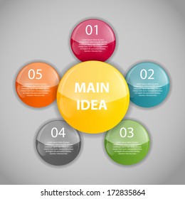 Infographic business template vector illustration