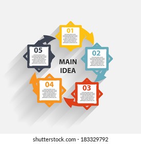 Infographic business template vector illustration