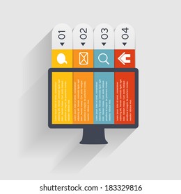 Infographic business template vector illustration