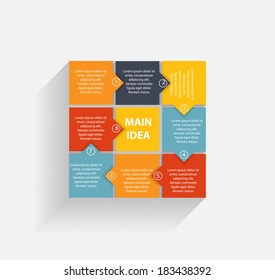 Infographic business template vector illustration