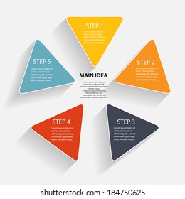 Infographic business template vector illustration