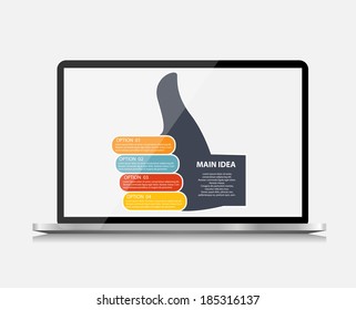Infographic business template vector illustration