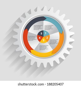 Infographic business template vector illustration