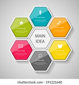 Infographic business template vector illustration