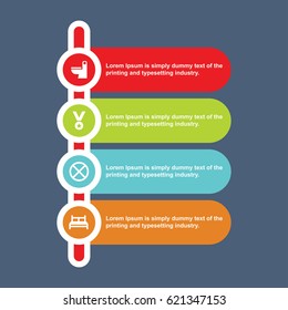 Infographic business template vector illustration