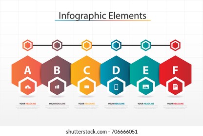Infographic business  timeline process chart template. Vector modern banner,text box used for presentation and workflow layout diagram,web design. Abstract elements of graph steps options.