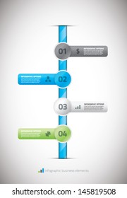 Infographic Business Timeline Template Vector Illustration