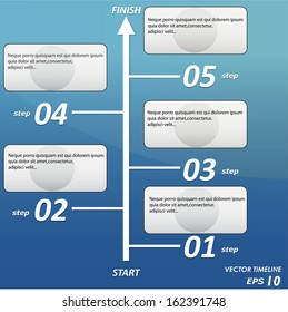 Infographic Business Timeline Template Vector Illustration 