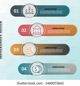 Infographic business timeline vector design template. Can be used for workflow layout, circular, success, diagram, infographic banner, teamwork, design, infographic elements, information infographics.