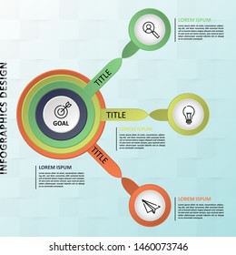 Infographic business timeline vector design template. Can be used for workflow layout, circular, success, diagram, infographic banner, teamwork, design, infographic elements, information infographics.