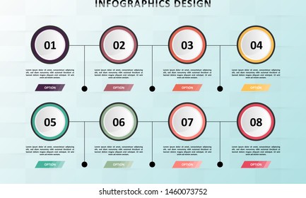 Infographic business timeline vector design template. Can be used for workflow layout, circular, success, diagram, infographic banner, teamwork, design, infographic elements, information infographics.