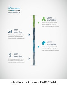 Infographic business timeline vector with icons