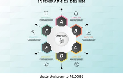 Infographic business vector design template. Can be used for workflow layout, circular, success, diagram, infographic banner, teamwork, design, infographic elements, information infographics.