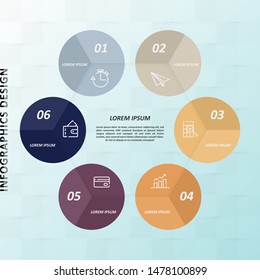 Infographic business vector design template. Can be used for workflow layout, circular, success, diagram, infographic banner, teamwork, design, infographic elements, information infographics.