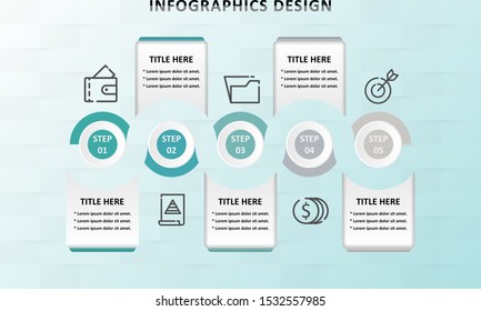 Infographic business vector design template.  