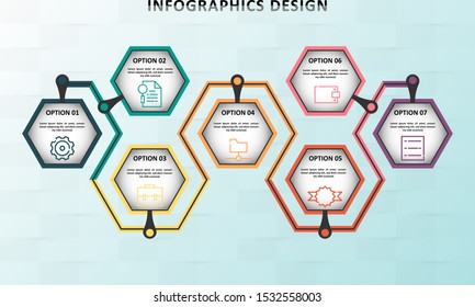 Infographic business vector design template.  