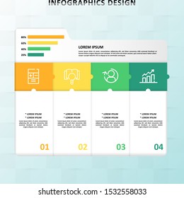 Infographic business vector design template.  