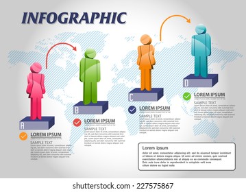 infographic businessman