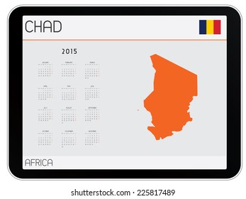 An Infographic Calendar for the Country of Chad