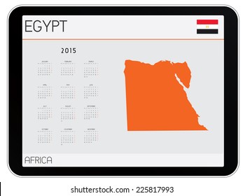 An Infographic Calendar for the Country of Egypt
