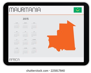 An Infographic Calendar for the Country of Mauritania