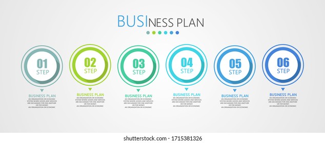 la infografía se puede utilizar para procesos, presentaciones, diseño, banner,info grafo Hay 6 pasos o capas ilustraciones vectoriales.