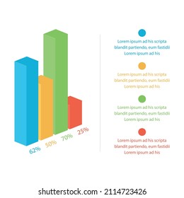 Сolorful infographic can be used for workflow layout, diagram, number options, web design. Infographic business concept with options, parts, steps or processes. Vector Eps 10 