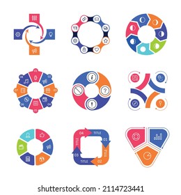 Сolorful infographic can be used for workflow layout, diagram, number options, web design. Infographic business concept with options, parts, steps or processes. Vector Eps 10 