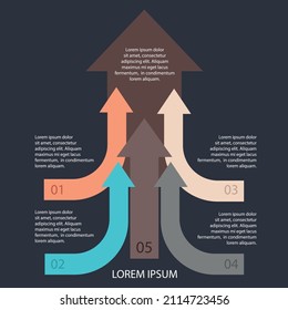 Сolorful infographic can be used for workflow layout, diagram, number options, web design. Infographic business concept with options, parts, steps or processes. Vector Eps 10 
