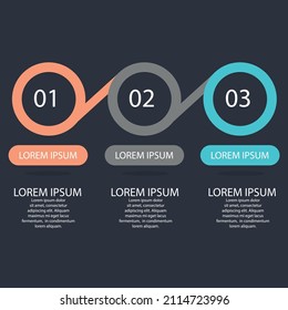 Сolorful infographic can be used for workflow layout, diagram, number options, web design. Infographic business concept with options, parts, steps or processes. Vector Eps 10 