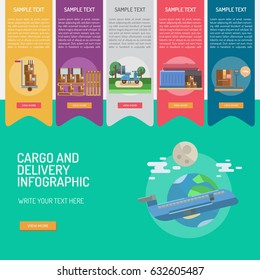 Infographic Cargo and Delivery