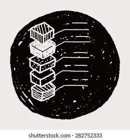 infographic chart doodle drawing