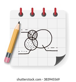 infographic chart doodle drawing