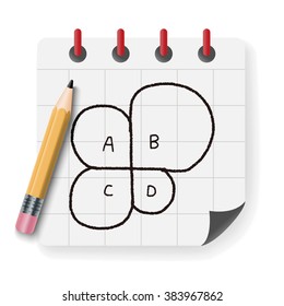 infographic chart doodle drawing