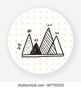infographic chart doodle drawing