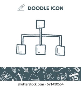 infographic chart doodle drawing