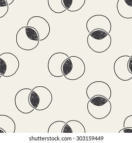 infographic chart doodle drawing seamless pattern background