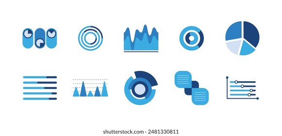 Infographic Chart Element Vector Set