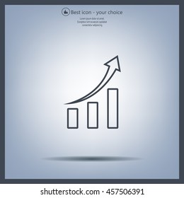Infographic. Chart icon. 