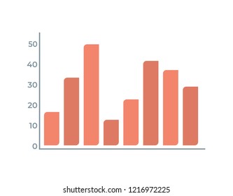 Infographic. Chart icon. The growing graph icon. Growth and up symbol.