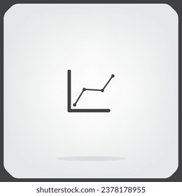 Infographic. Chart icon. Growing graph simbol.