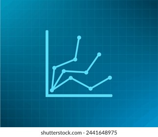 Infographic. Chart icon. Growing graph simbol.