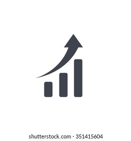 Infographic. Chart Icon. Growing Graph Simbol.