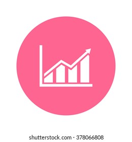 Infographic. Chart icon. Growing graph simbol.