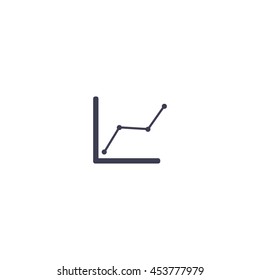 Infographic. Chart icon. Growing graph simbol.