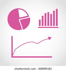 Infographic, chart Icon Isolated on White Background